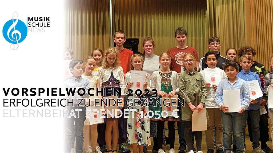 Vorspielwochen 2023 erfolgreich zu Ende gegangen
